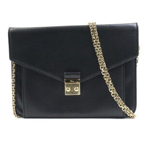 DIOR Black Leather Clutch Bag